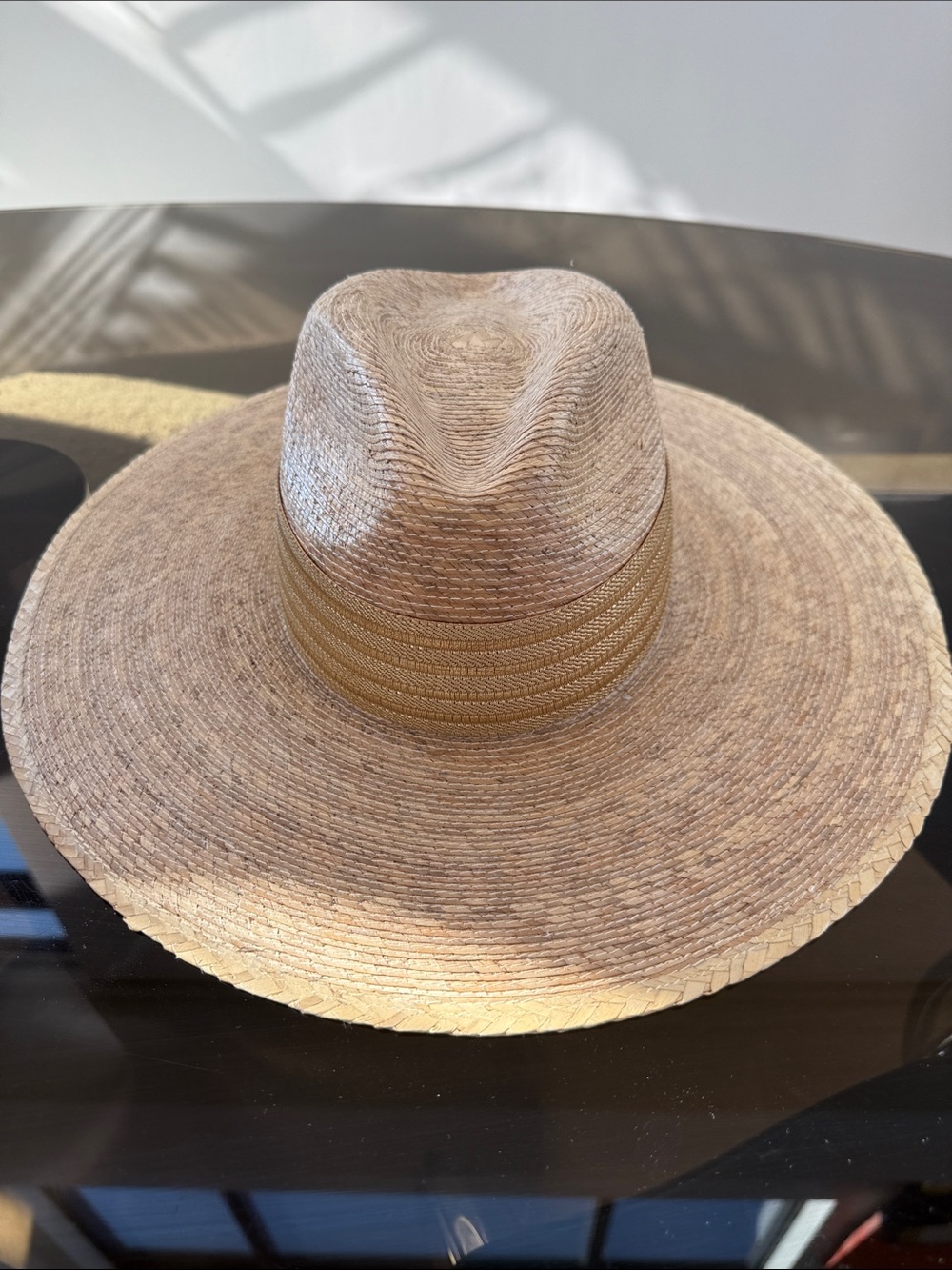 Ya Los Angeles Straw Fedora with Tan Band